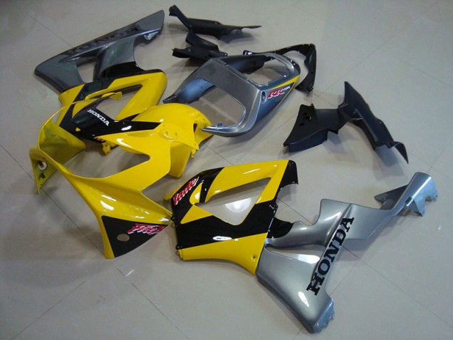 00-01 Gelb Silber CBR900RR 929 Motorrad Verkleidung 00-01 Gelb Silber CBR900RR 929 Motorrad Verkleidung