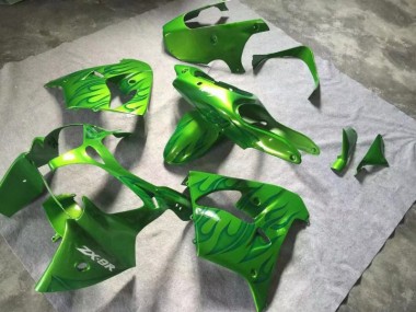 00-01 Grün Grüne Flamme ZX9R Motorrad Verkleidung