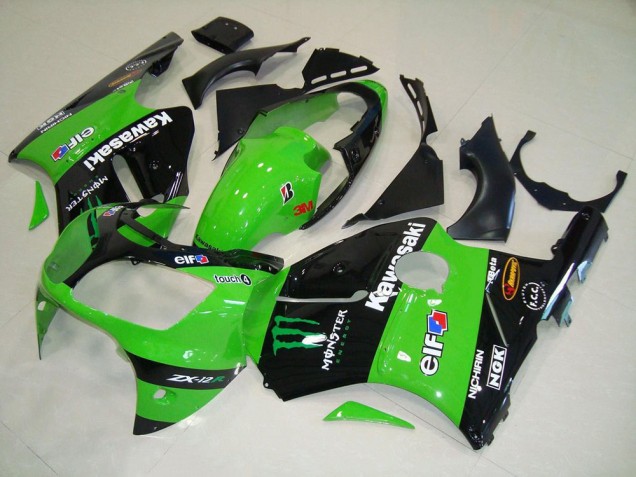 00-01 Grünes Monster ZX12R Motorrad Verkleidung 00-01 Grünes Monster ZX12R Motorrad Verkleidung