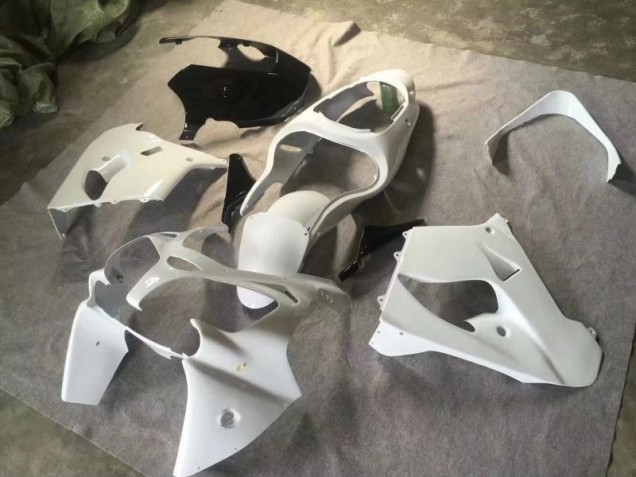 00-01 Reinweiß Glänzendes Schwarz ZX9R Motorrad Verkleidung 00-01 Reinweiß Glänzendes Schwarz ZX9R Motorrad Verkleidung