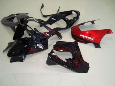 00-01 Rot Flamme ZX9R Motorrad Verkleidung