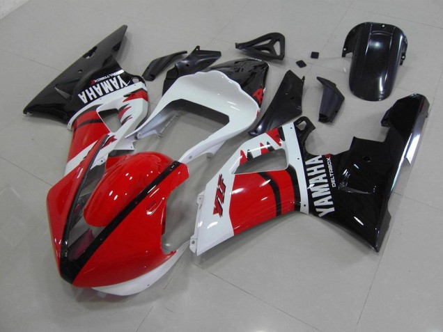 00-01 Rot Schwarz Weiß Renn Version YZF R1 Motorrad Verkleidung