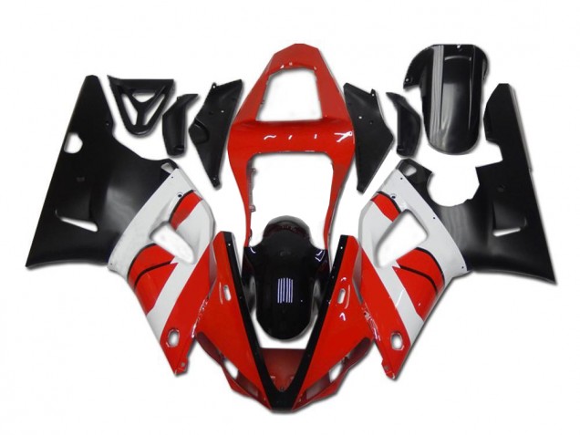 00-01 Rot Weiß Schwarz YZF R1 Motorrad Verkleidung 00-01 Rot Weiß Schwarz YZF R1 Motorrad Verkleidung