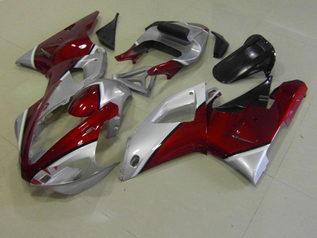 00-01 Rot und Silber YZF R1 Motorrad Verkleidung