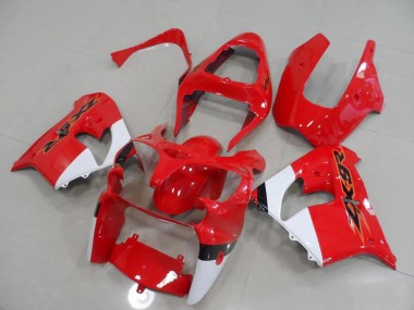 00-01 Rot und Weiß ZX9R Motorrad Verkleidung