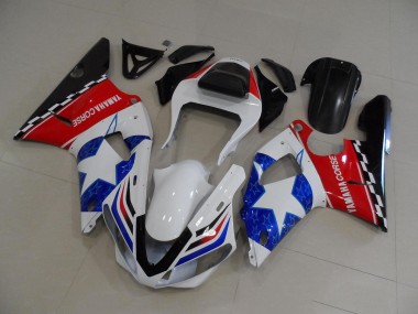 00-01 Stern Flagge YZF R1 Motorrad Verkleidung