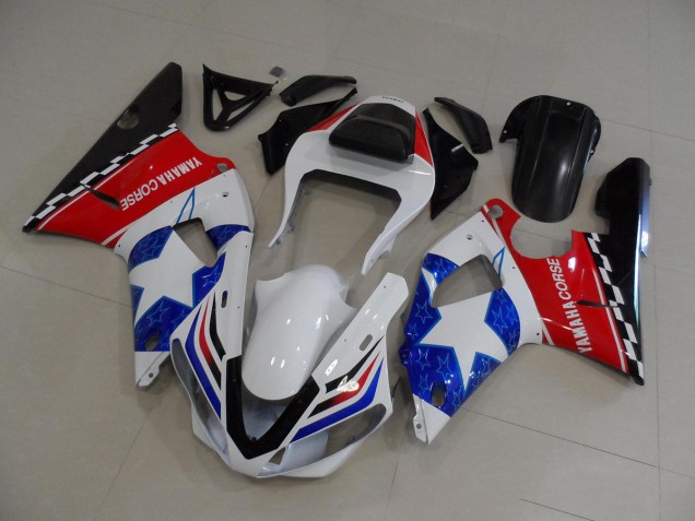 00-01 Stern Flagge YZF R1 Motorrad Verkleidung