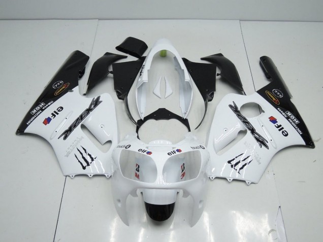 00-01 Weiß Monster ZX12R Motorrad Verkleidung