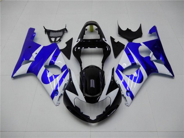 00-02 Blau Weiß GSXR 1000 Motorrad Verkleidung 00-02 Blau Weiß GSXR 1000 Motorrad Verkleidung