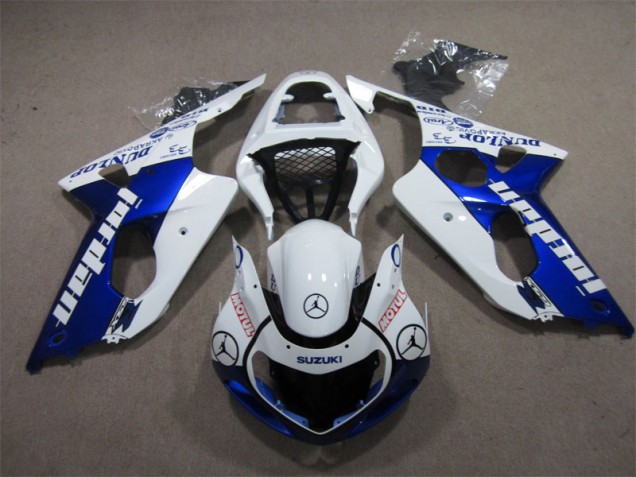 00-02 Blau Weiß Jordan Motul GSXR 1000 Motorrad Verkleidung 00-02 Blau Weiß Jordan Motul GSXR 1000 Motorrad Verkleidung