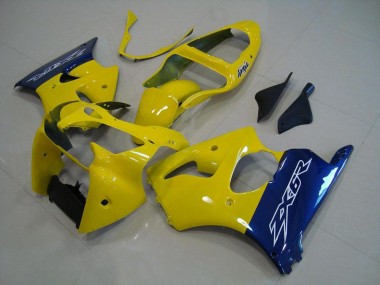 00-02 Gelb Blau ZX6R Motorrad Verkleidung