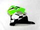 00-02 Grün Schwarz Weiß ZX6R Motorrad Verkleidungen 00-02 Grün Schwarz Weiß ZX6R Motorrad Verkleidungen