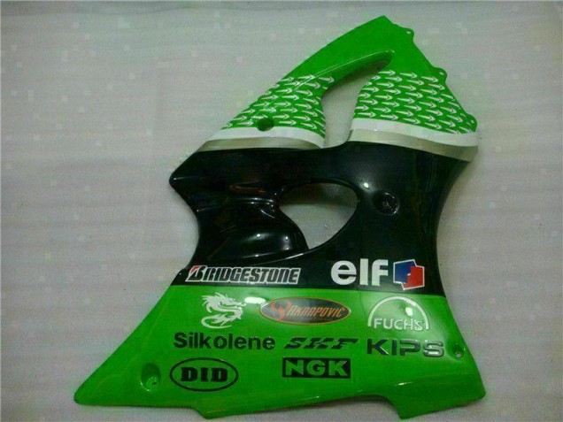 00-02 Grün Schwarz ZX6R Motorrad Verkleidung & Plastik 00-02 Grün Schwarz ZX6R Motorrad Verkleidung & Plastik