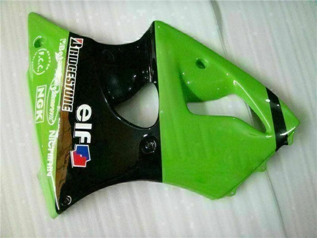 00-02 Grün Schwarz ZX6R Motorrad Vollverkleidung