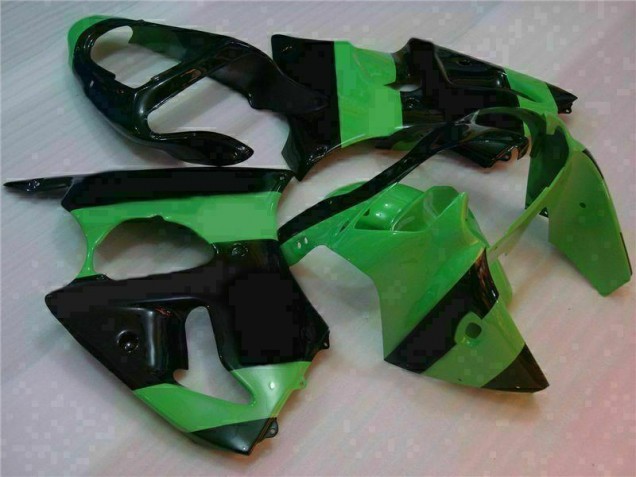 00-02 Grün Schwarz ZX6R Motorrad Vollverkleidung & Plastik 00-02 Grün Schwarz ZX6R Motorrad Vollverkleidung & Plastik