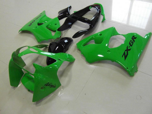 00-02 Grün Schwarzer Schwanz ZX6R Motorrad Verkleidung 00-02 Grün Schwarzer Schwanz ZX6R Motorrad Verkleidung