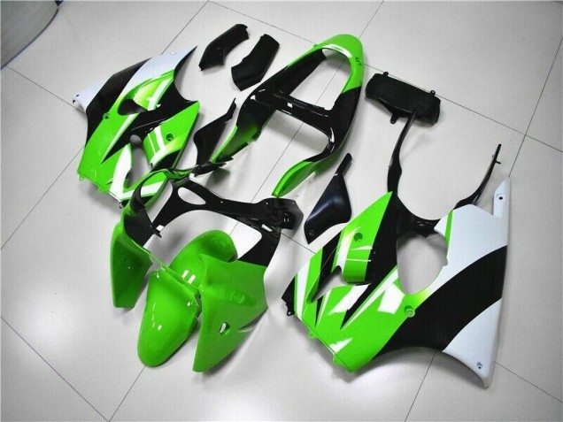 00-02 Grün Weiß Schwarz ZX6R Motorrad Verkleidung 00-02 Grün Weiß Schwarz ZX6R Motorrad Verkleidung