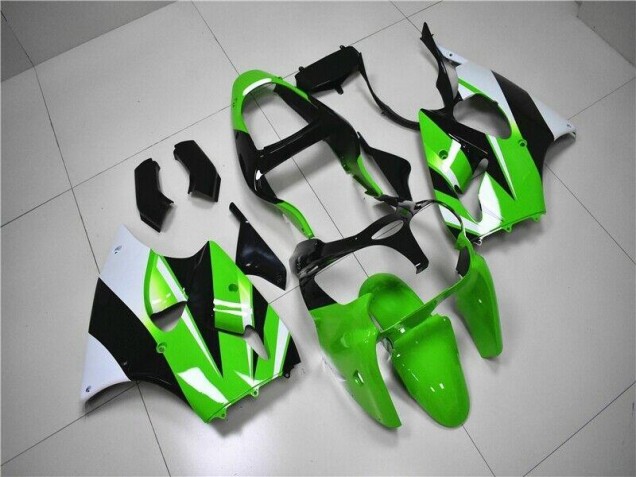 00-02 Grün Weiß Schwarz ZX6R Motorrad Verkleidung 00-02 Grün Weiß Schwarz ZX6R Motorrad Verkleidung