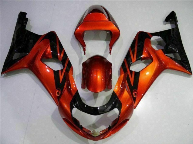00-02 Orange Schwarz GSXR 1000 Motorrad Verkleidung
