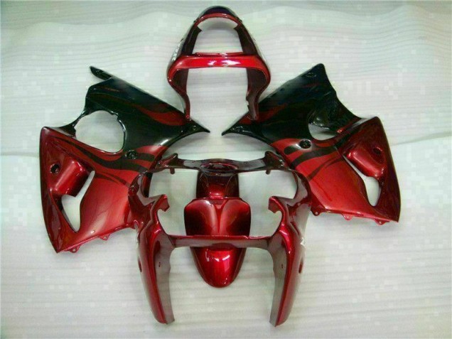 00-02 Rot Schwarz ZX6R Motorrad Verkleidung