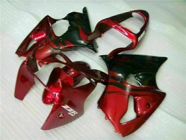 00-02 Rot Schwarz ZX6R Motorrad Verkleidung