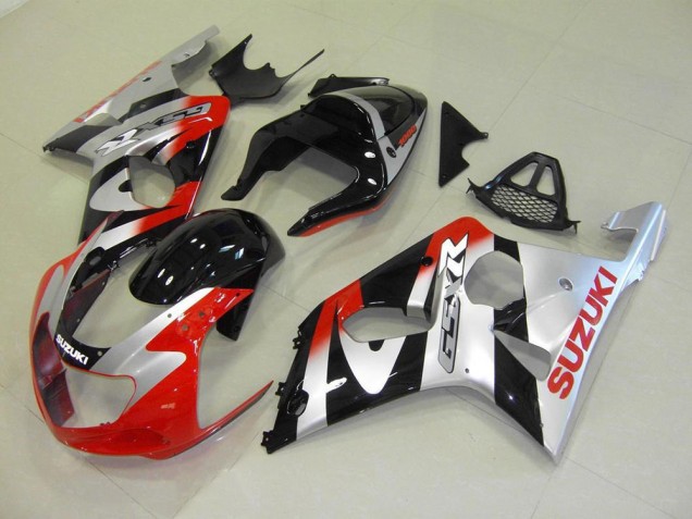 00-02 Rot Silber GSXR 1000 Motorrad Verkleidung
