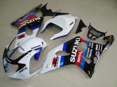 00-02 Schwarz Weiß Blau GSXR 1000 Motorrad Verkleidung