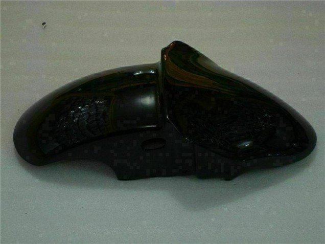 00-02 Schwarz mit Blaur Flamme ZX6R Motorrad Verkleidung