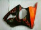 00-02 Schwarz rote Flamme ZX6R Motorrad Verkleidung