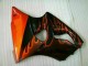00-02 Schwarz rote Flamme ZX6R Motorrad Verkleidung