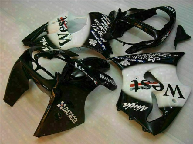 00-02 Schwarzer West Ninja ZX6R Motorrad Verkleidung