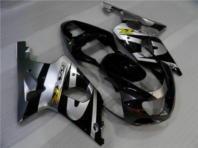 00-02 Silber Schwarz GSXR 1000 Motorrad Verkleidung 00-02 Silber Schwarz GSXR 1000 Motorrad Verkleidung