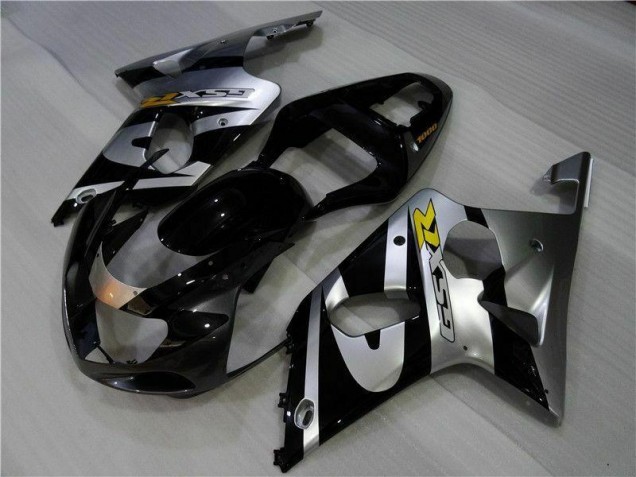 00-02 Silber Schwarz GSXR 1000 Motorrad Verkleidung 00-02 Silber Schwarz GSXR 1000 Motorrad Verkleidung