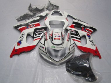 00-02 Weiß Rot Rizoma Playboy GSXR 1000 Motorrad Verkleidung