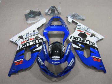 01-03 Blau Weiß Motul GSXR 600 Motorrad Verkleidungen