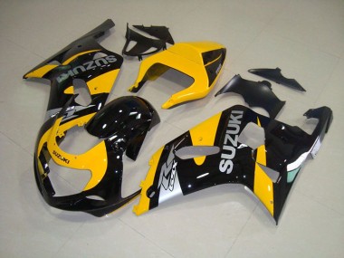 01-03 Gelb Schwarz GSXR 750 Motorrad Verkleidung