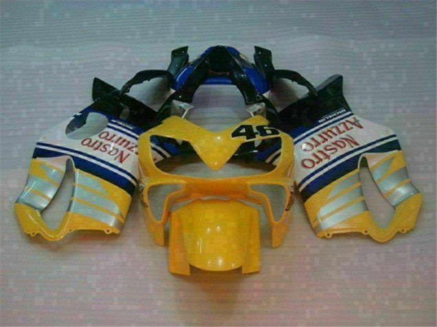 01-03 Gelb Silber Nastro Azzurro CBR600 F4i Motorrad Verkleidung