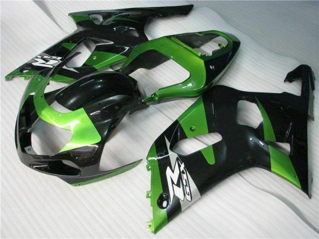 01-03 Grün Schwarz GSXR 600/750 Motorrad Verkleidung 01-03 Grün Schwarz GSXR 600/750 Motorrad Verkleidung