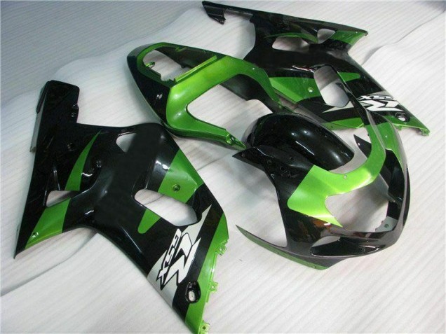 01-03 Grün Schwarz GSXR 600/750 Motorrad Verkleidung 01-03 Grün Schwarz GSXR 600/750 Motorrad Verkleidung