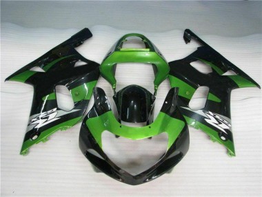 01-03 Grün Schwarz GSXR 600/750 Motorrad Verkleidung