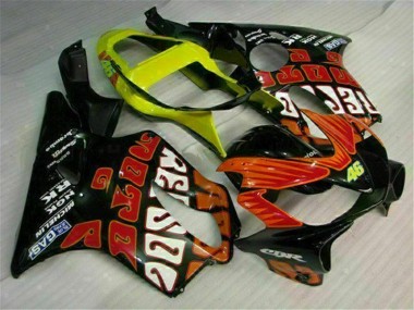 01-03 Orange Schwarz CBR600 F4i Motorrad Verkleidung