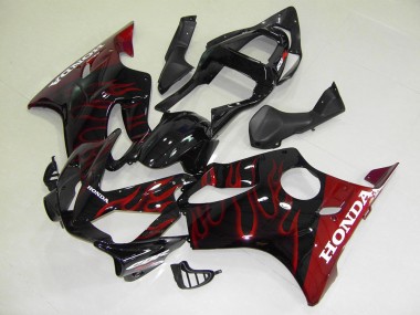 01-03 Rot Flamme CBR600 F4i Motorrad Verkleidungen