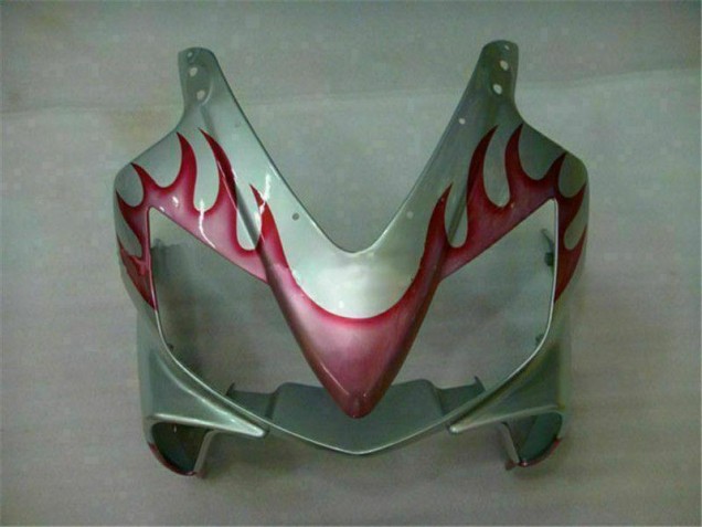 01-03 Rot Flamme Silber CBR600 F4i Motorrad Verkleidung 01-03 Rot Flamme Silber CBR600 F4i Motorrad Verkleidung