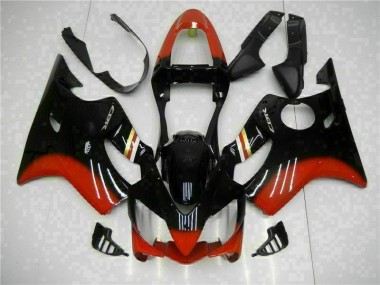 01-03 Rot Schwarz CBR600 F4i Motorrad Verkleidung & Plastik
