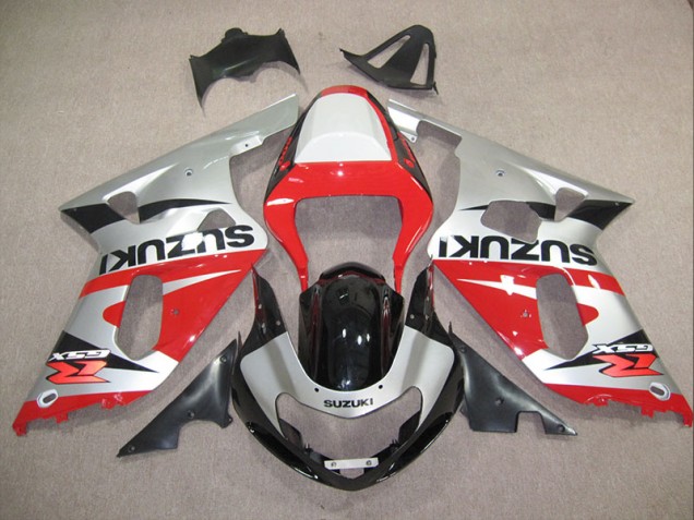 01-03 Rot Silber GSXR 600 Motorrad Verkleidung 01-03 Rot Silber GSXR 600 Motorrad Verkleidung