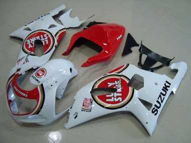 01-03 Rot Weiß Lucky Strike GSXR 750 Motorrad Verkleidung