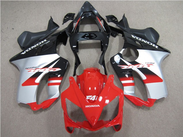 01-03 Rot Weiß Schwarz CBR600 F4i Motorrad Verkleidung 01-03 Rot Weiß Schwarz CBR600 F4i Motorrad Verkleidung