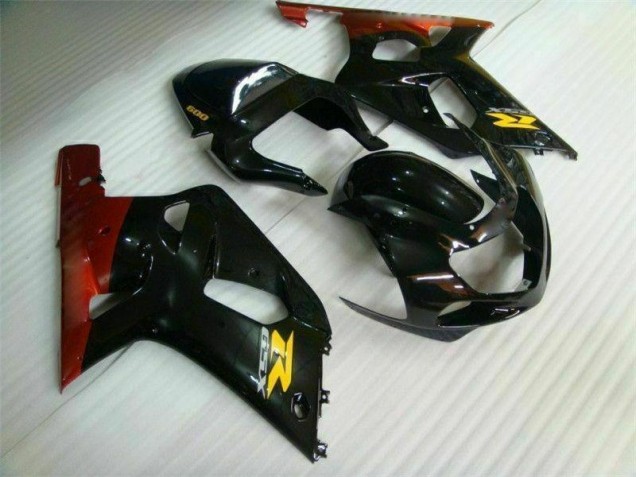 01-03 Schwarz GSXR 600/750 Motorrad Verkleidung & Plastik