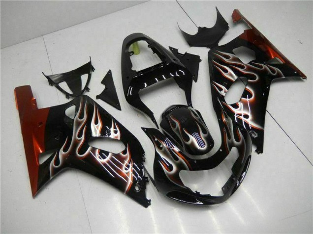 01-03 Schwarz GSXR 600/750 Motorrad Verkleidungen 01-03 Schwarz GSXR 600/750 Motorrad Verkleidungen