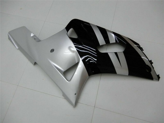 01-03 Schwarz Silber GSXR 600/750 Motorrad Verkleidung 01-03 Schwarz Silber GSXR 600/750 Motorrad Verkleidung